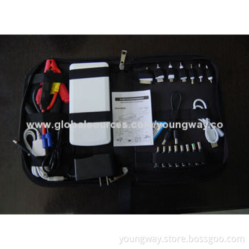 Multifunction Auto Emergency Jump Starter Power Bank, 12,000mAh Capacity